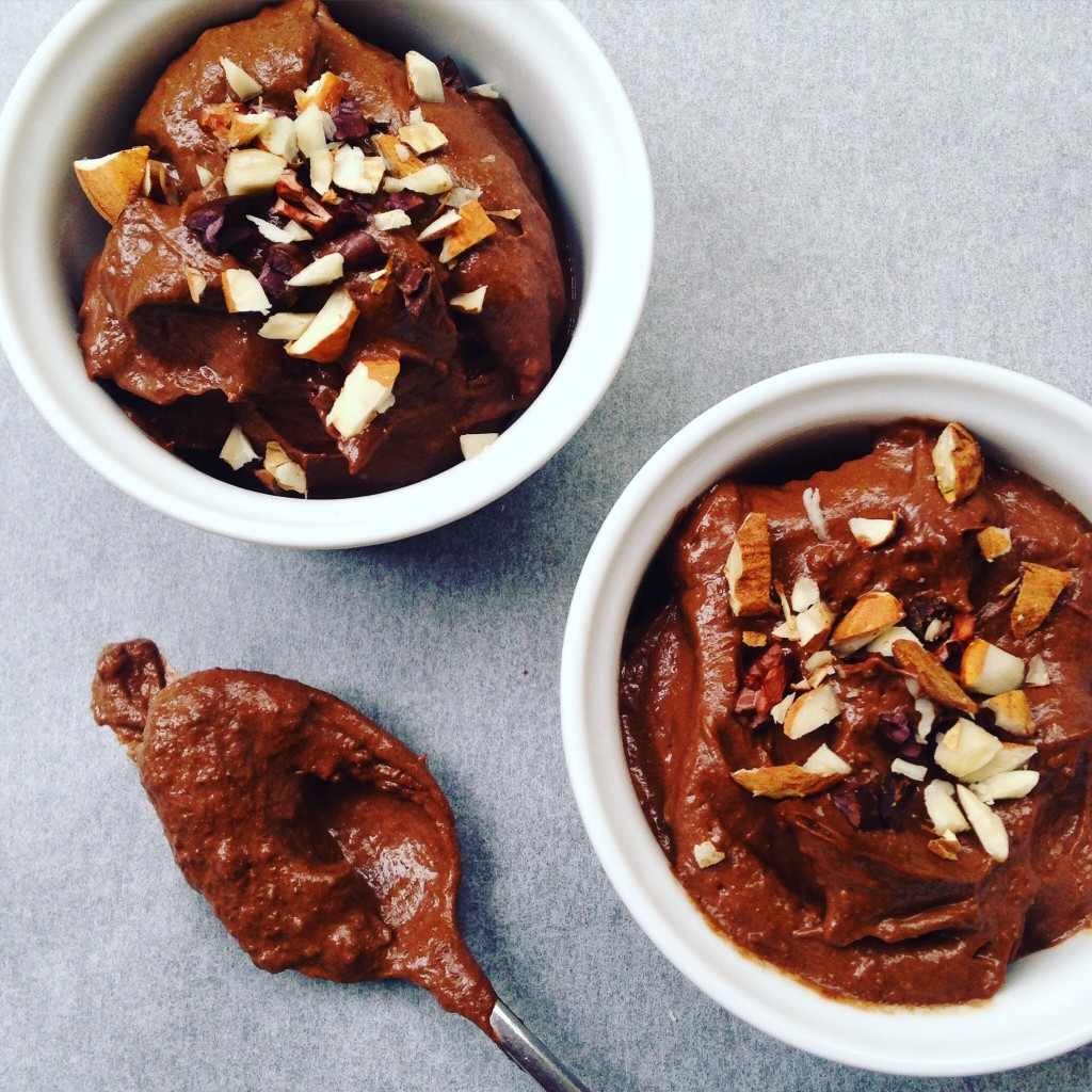 Healthy chocolate dessert