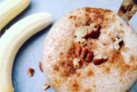 Healthy banana cinnamon smoothie recipe