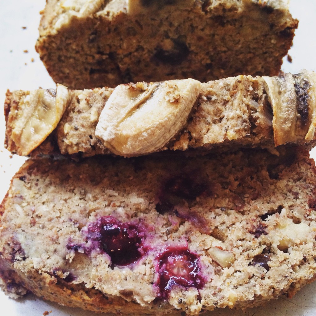 Blueberry and banana bread