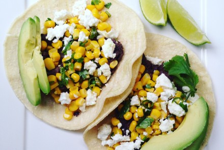 Healthy vegetarian taco recipe
