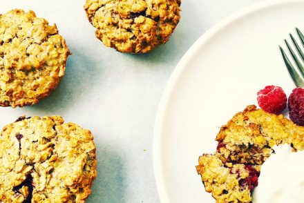 Raspberry, peanut butter oat bites recipe