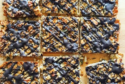 Chocolate and coconut flapjack recipe