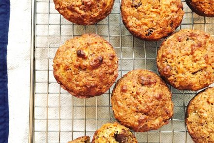 Banana, carrot and orange muffins recipe