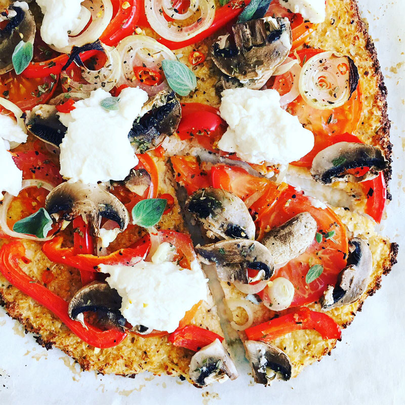 Cauliflower pizza crust