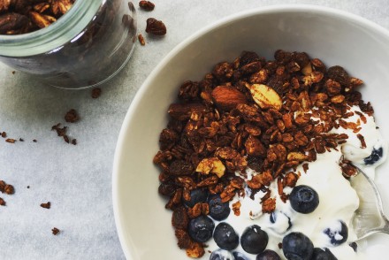 Healthy Cocoa and coconut granola recipe