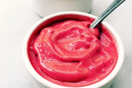 Healthy raspberry sorbet recipe