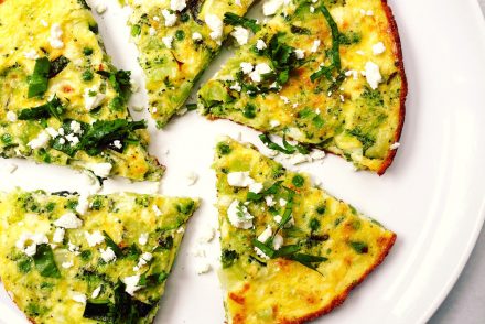 Healthy veggie and feta frittata recipe