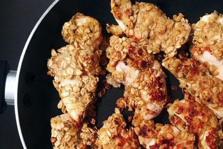 Healthy fried chicken strips recipe