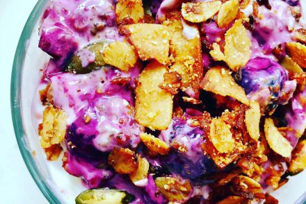 Blueberry crisp breakfast pot recipe